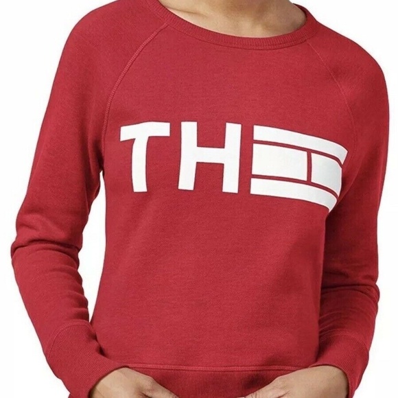 Tommy Hilfiger | Sport Womens Red Logo Sweater - Picture 3 of 12